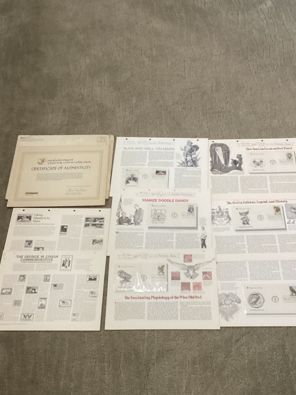 1974 First Day Cover Collection from Readers Digest